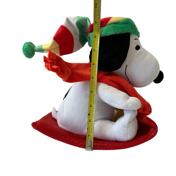 Hallmark 2022 Peanuts Collection SLEDDING SNOOPY & WOODSTOCK sound/motion Tested - Picture 10 of 10